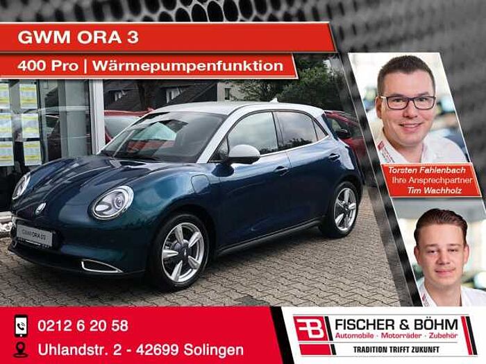 Great Wall Motor Ora 03 400 Pro mit Wärmepumpen-Funktion