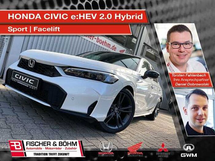Honda Civic e:HEV 2.0 i-MMD Hybrid Sport - Facelift