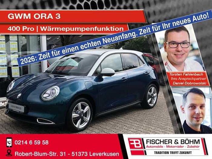 Great Wall Motor Ora 03 - 400 Pro mit Wärmepumpen-Funktion