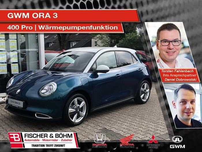 Great Wall Motor Ora 03 - 400 Pro mit Wärmepumpen-Funktion