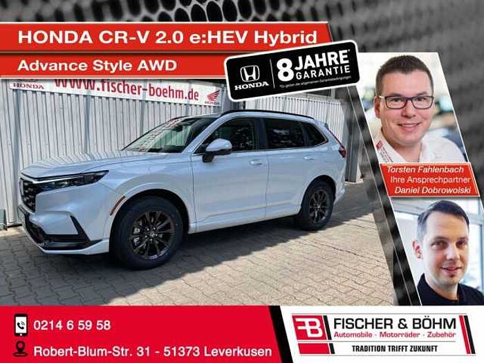 Honda CR-V 2.0 e: HEV Hybrid Advance Style